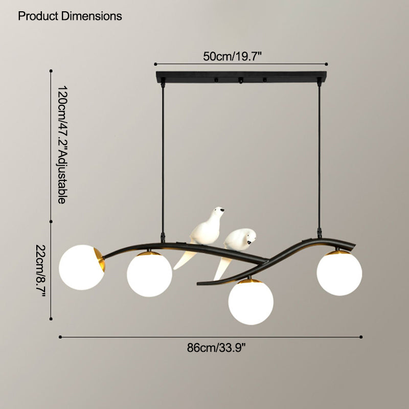 Diff Branching Frosted Glass Bubble Chandelier-DF2258