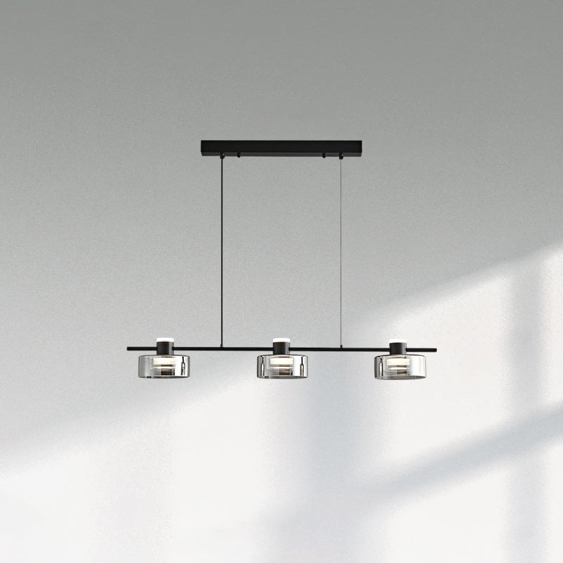 Diff Black Brass Linear Chandelier-DF2232
