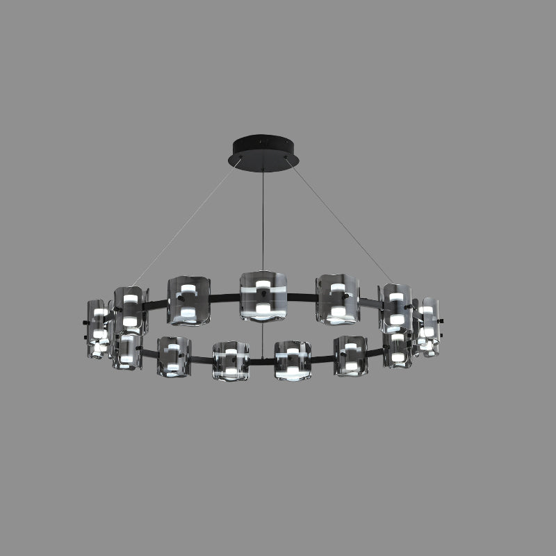 Diff Circular Glass Chandelier-DF2218