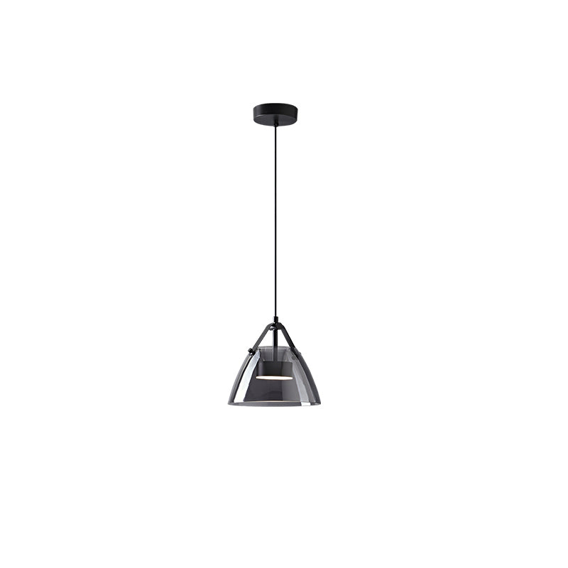 Diff 3 Light Smoked Glass Pendant Light-DF2238