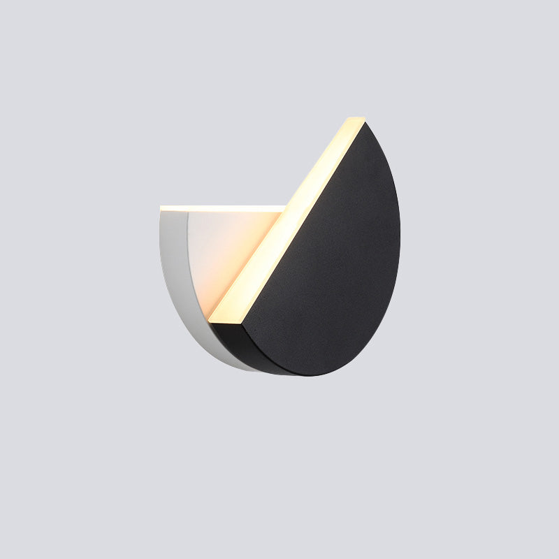 Diff Adjustable Black & White Round Disc Wall Lamps-DF6071