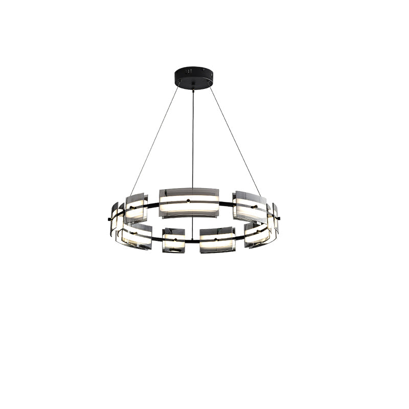 Diff Tiered Circles Glass Chandelier-DF2220