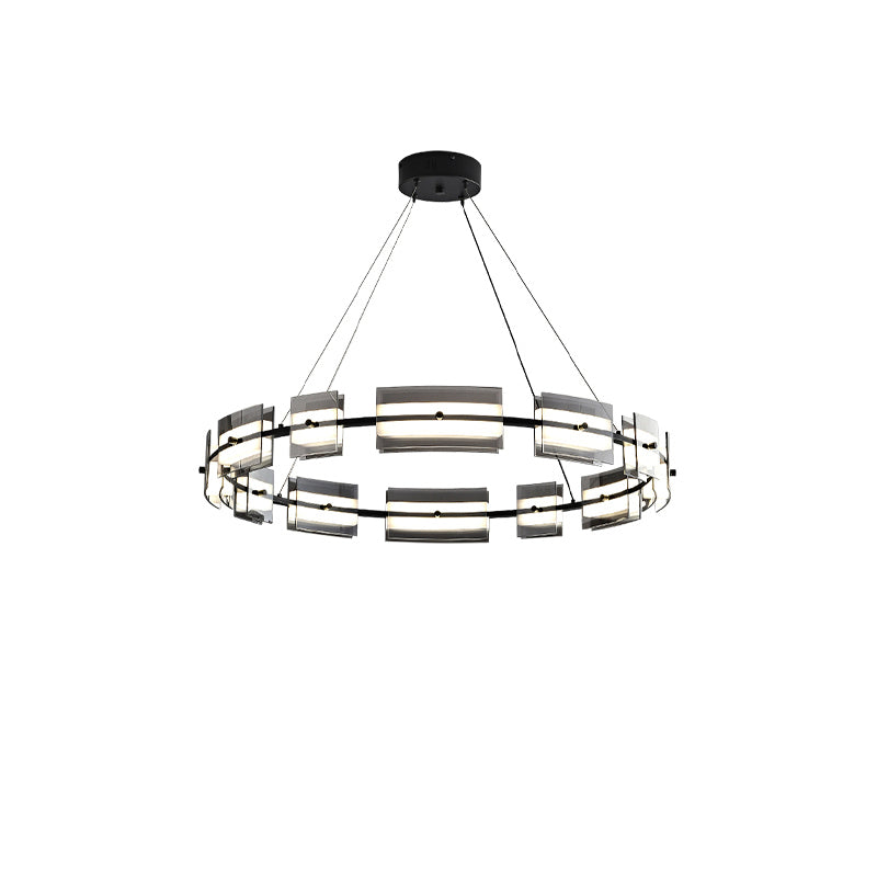 Diff Tiered Circles Glass Chandelier-DF2220