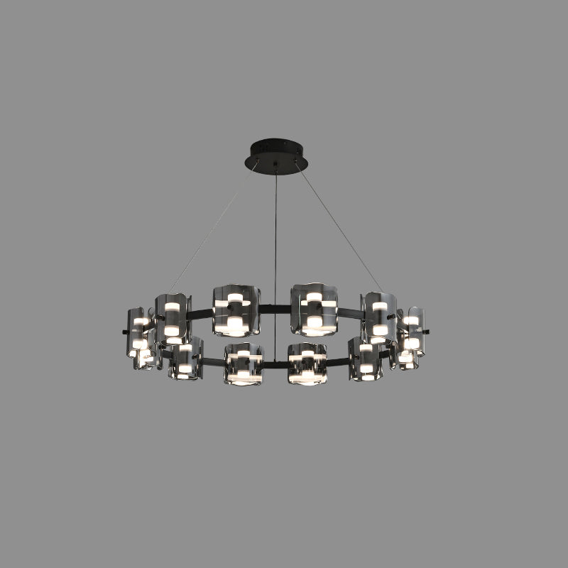 Diff Circular Glass Chandelier-DF2218