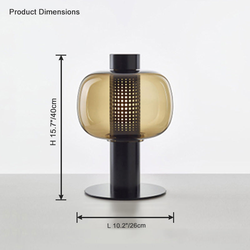 Diff Beautiful Cylinder Glass Table Lamp-DF8032