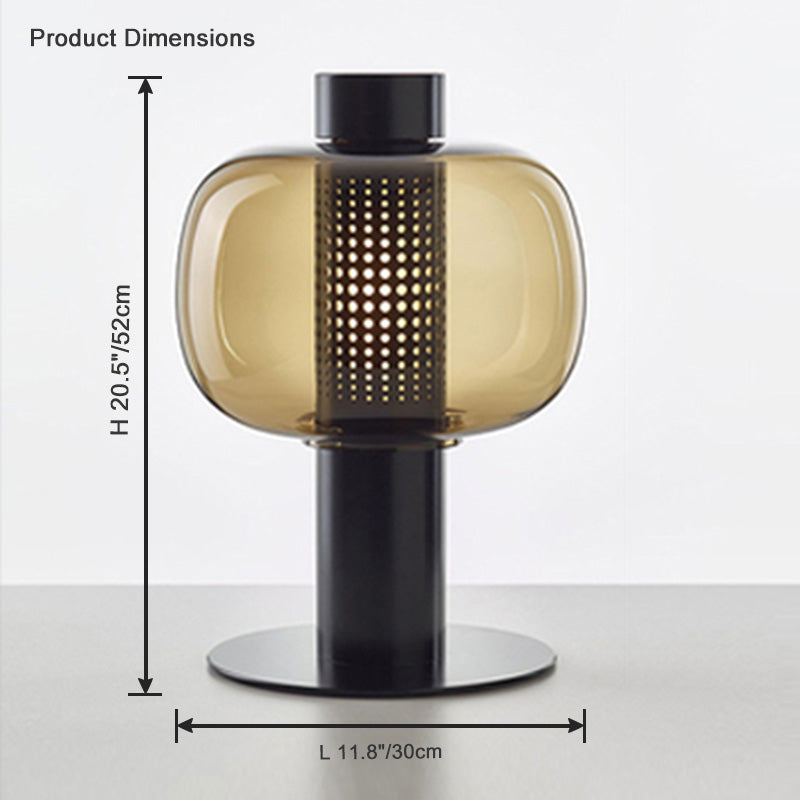 Diff Beautiful Cylinder Glass Table Lamp-DF8032