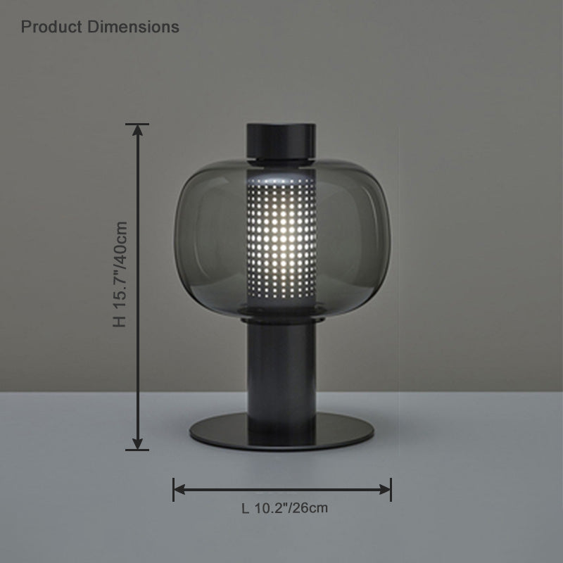 Diff Beautiful Cylinder Glass Table Lamp-DF8032