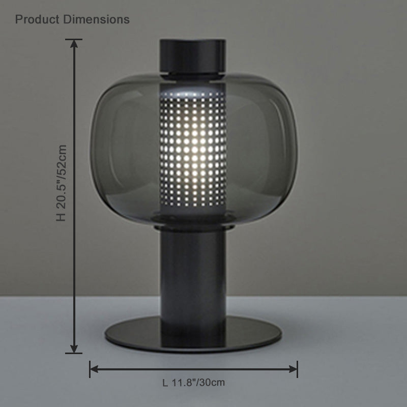 Diff Beautiful Cylinder Glass Table Lamp-DF8032