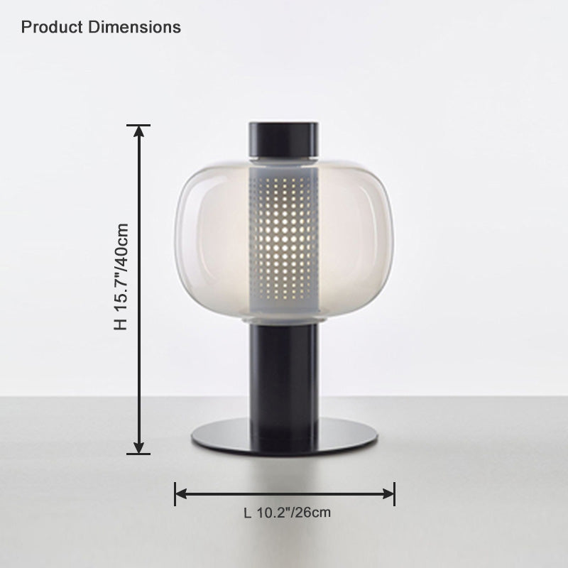 Diff Beautiful Cylinder Glass Table Lamp-DF8032