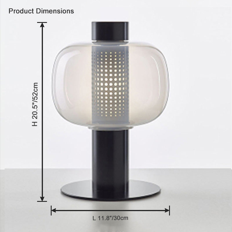 Diff Beautiful Cylinder Glass Table Lamp-DF8032