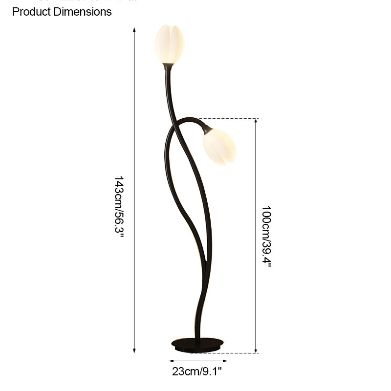 Diff 2-bulb Flower Floor Lamp-DF7070