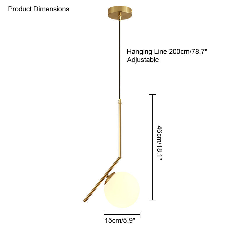 Diff Glass Globe Pendant Light-DF2097