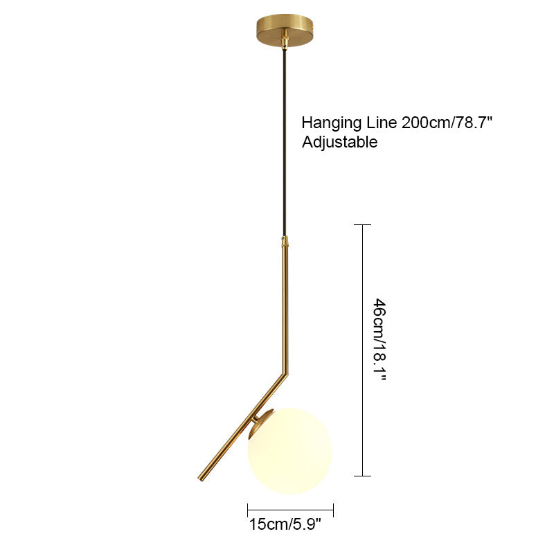 Diff Glass Globe Pendant Light-DF2097