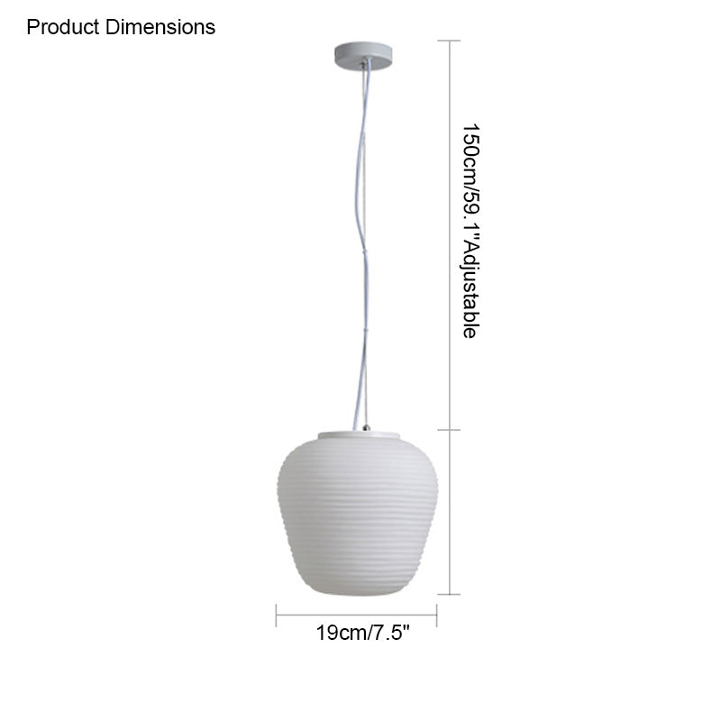 Diff Lantern Blown Glass Pendant Light-DF2151
