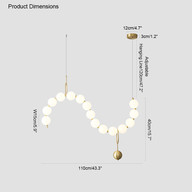 Diff String Pearl Chandelier-DF2102