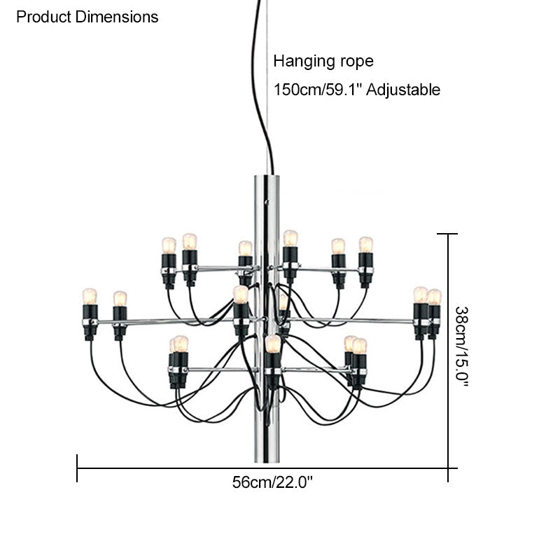 Diff Tiered Modern Candle Chandelier-DF2203