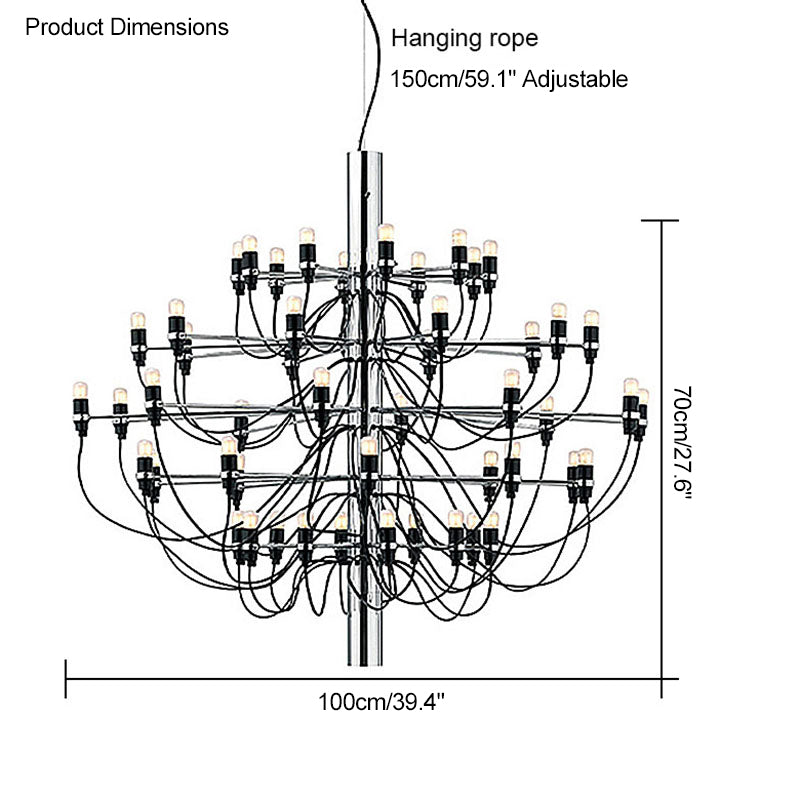 Diff Tiered Modern Candle Chandelier-DF2203