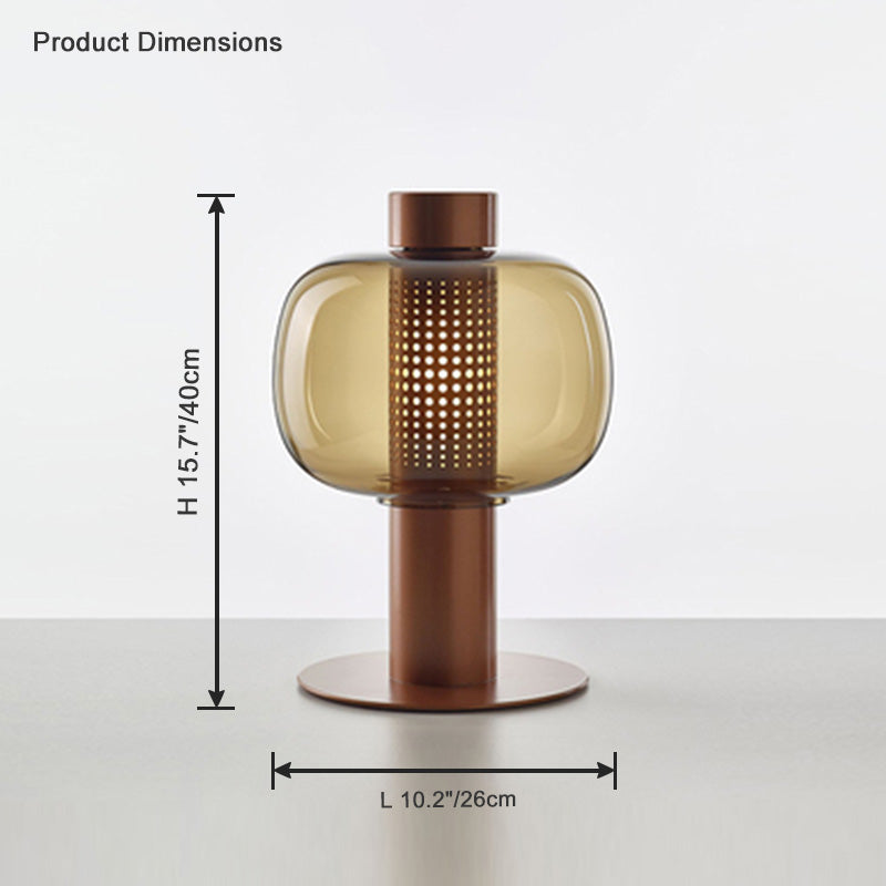 Diff Beautiful Cylinder Glass Table Lamp-DF8032
