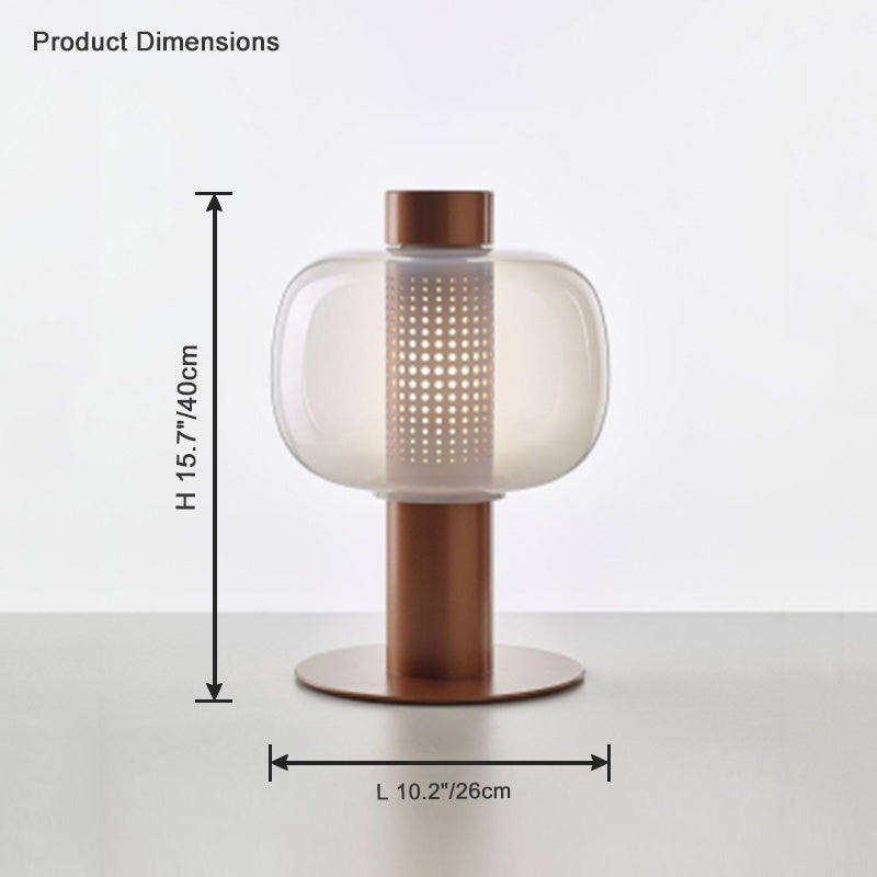 Diff Beautiful Cylinder Glass Table Lamp-DF8032