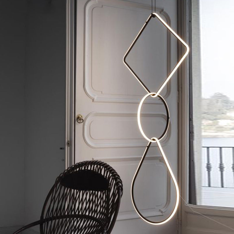 Diff Long Geometric Chandelier-DF2118