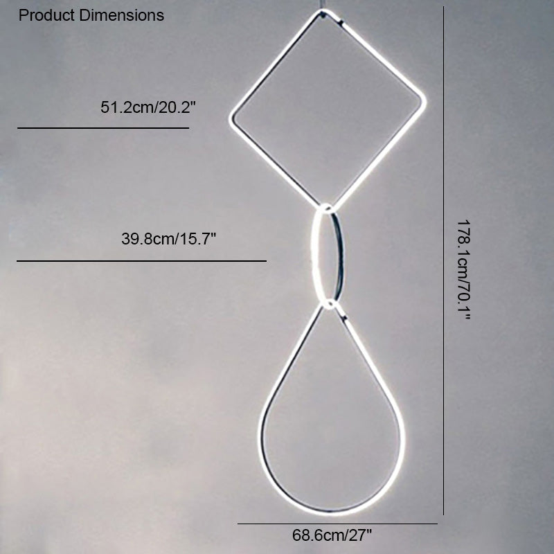Diff Long Geometric Chandelier-DF2118