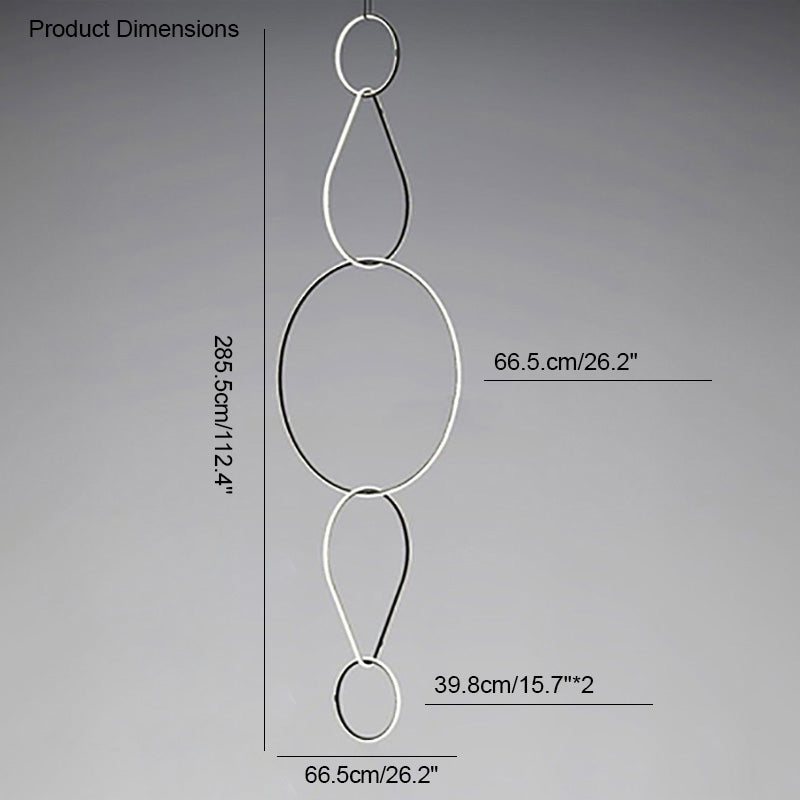 Diff Long Geometric Chandelier-DF2118