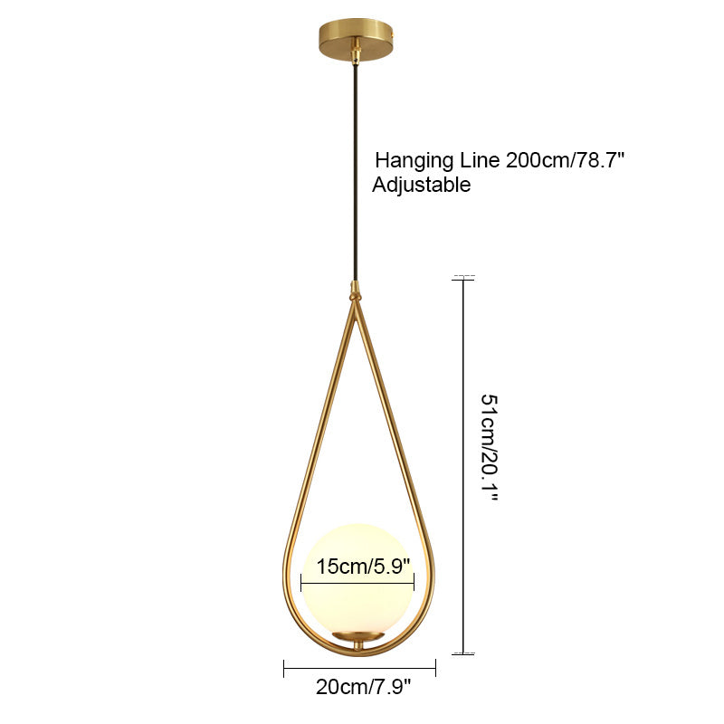 Diff Glass Globe Pendant Light-DF2097