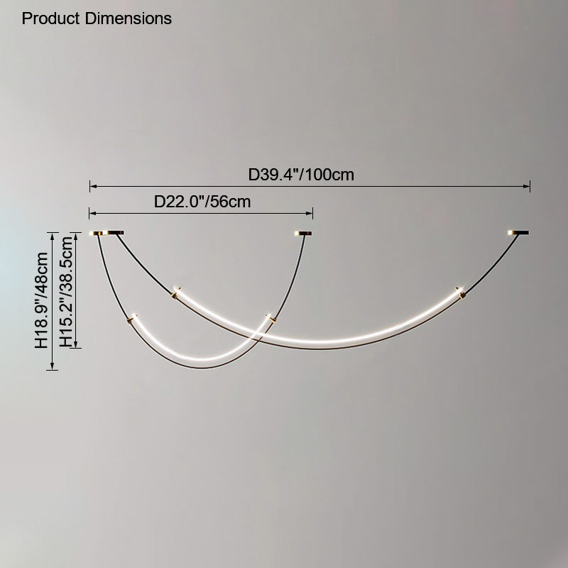 Diff Arc Acrylic Chandelier-DF2288
