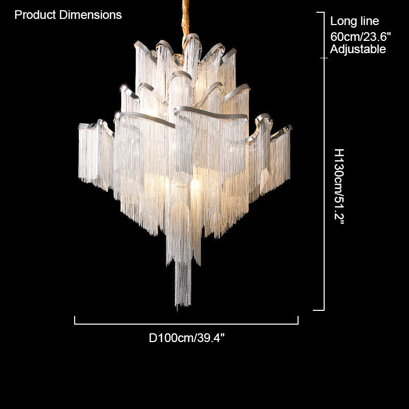 Diff Fringe Tiered Chandelier-DF2079