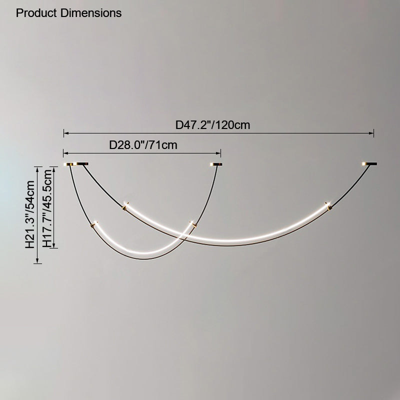 Diff Arc Acrylic Chandelier-DF2288