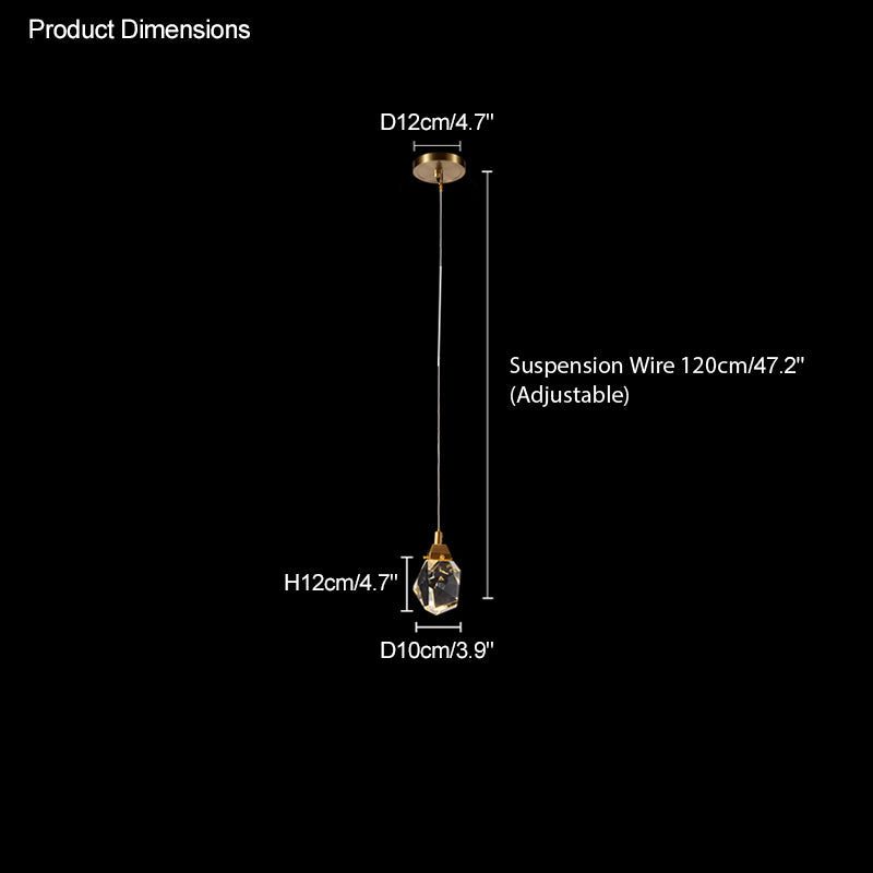 Diff Rock Crystal Rain Chandelier-DF2189