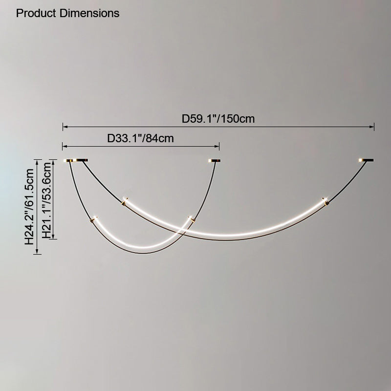 Diff Arc Acrylic Chandelier-DF2288