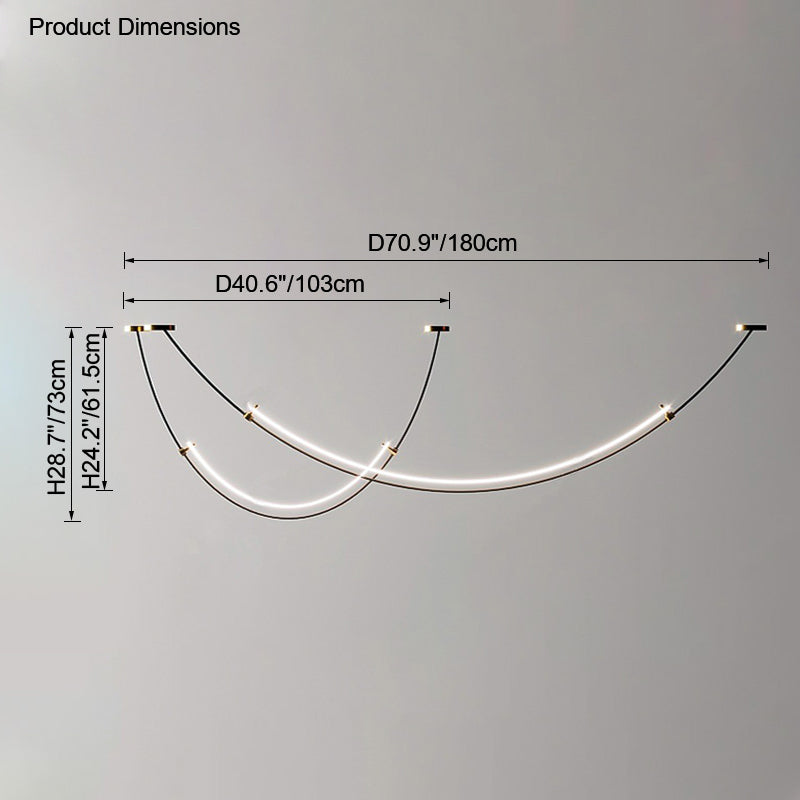 Diff Arc Acrylic Chandelier-DF2288