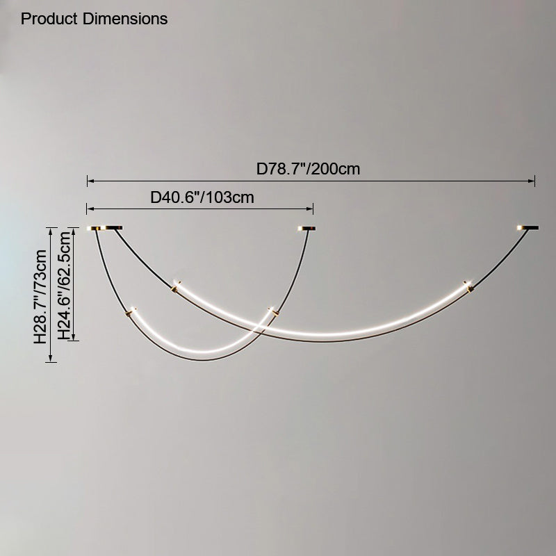 Diff Arc Acrylic Chandelier-DF2288