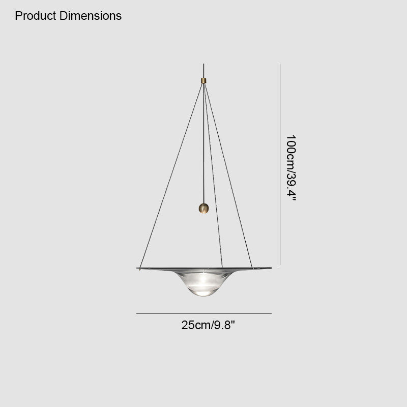 Diff Water Drop Glass Pendant Light-DF2092