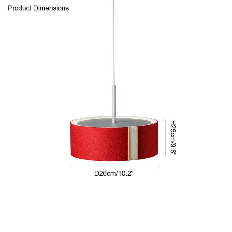 Diff Drum Felt Pendant Light-DF2149
