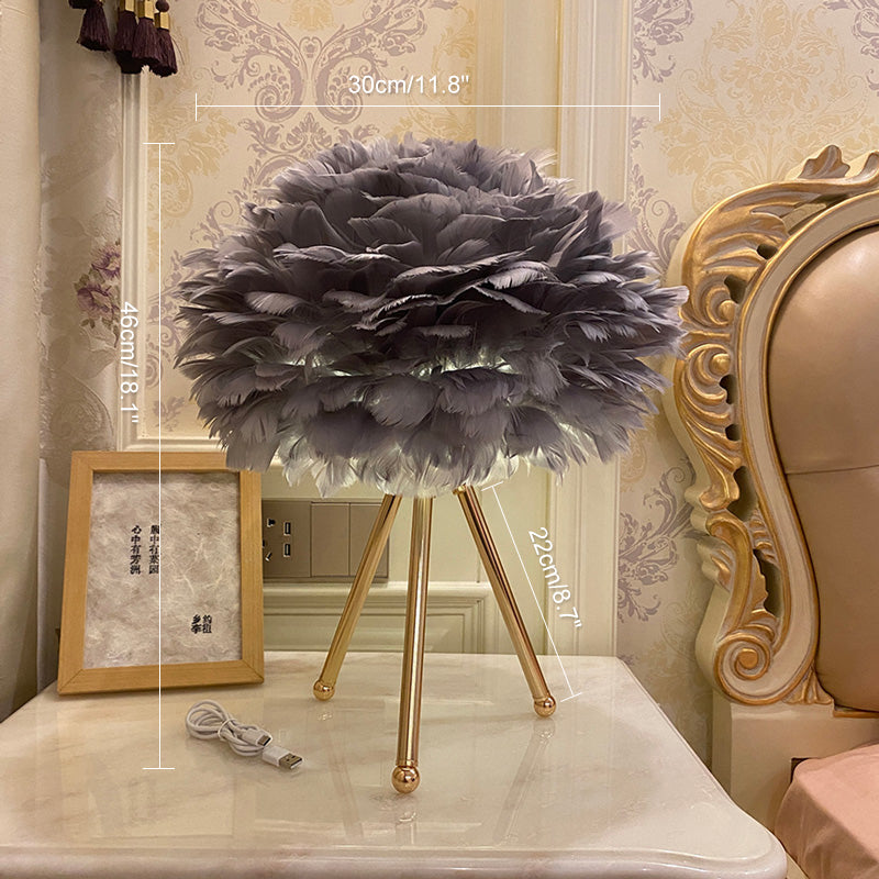 Diff Feather Tripod Table Lamp-DF8014