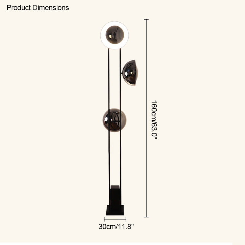 Diff 3-light Eclipse Floor Lamp-DF7050