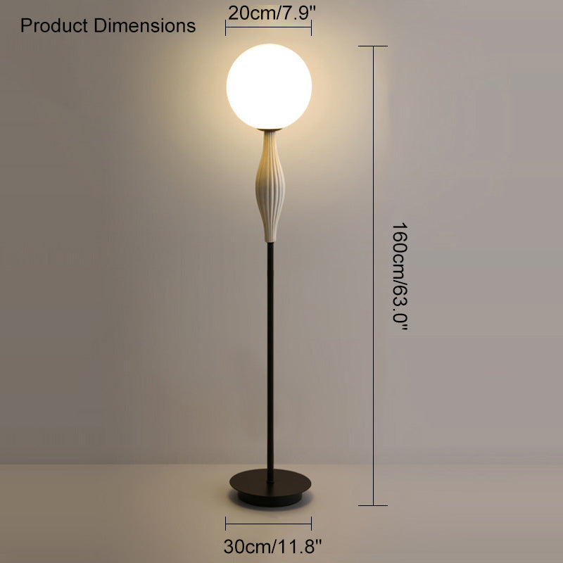 Diff Glass Globe Floor Lamp-DF7024