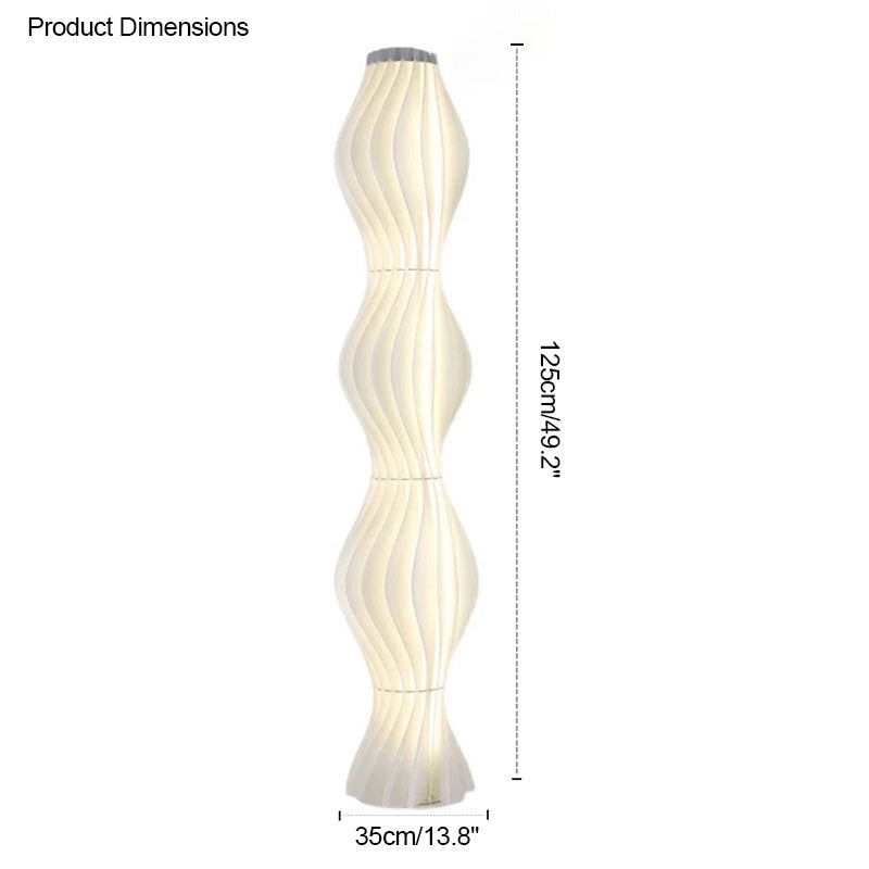 Diff Wavy Column Floor Lamp with Hue Dimmer-DF7074