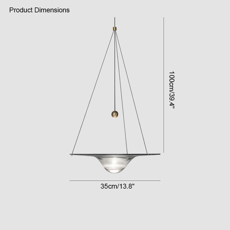 Diff Water Drop Glass Pendant Light-DF2092