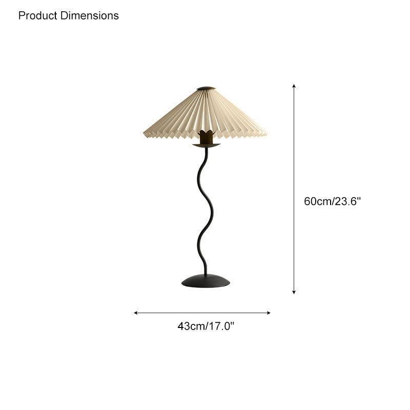 Diff Pleated Squiggle Floor Lamp-DF7011