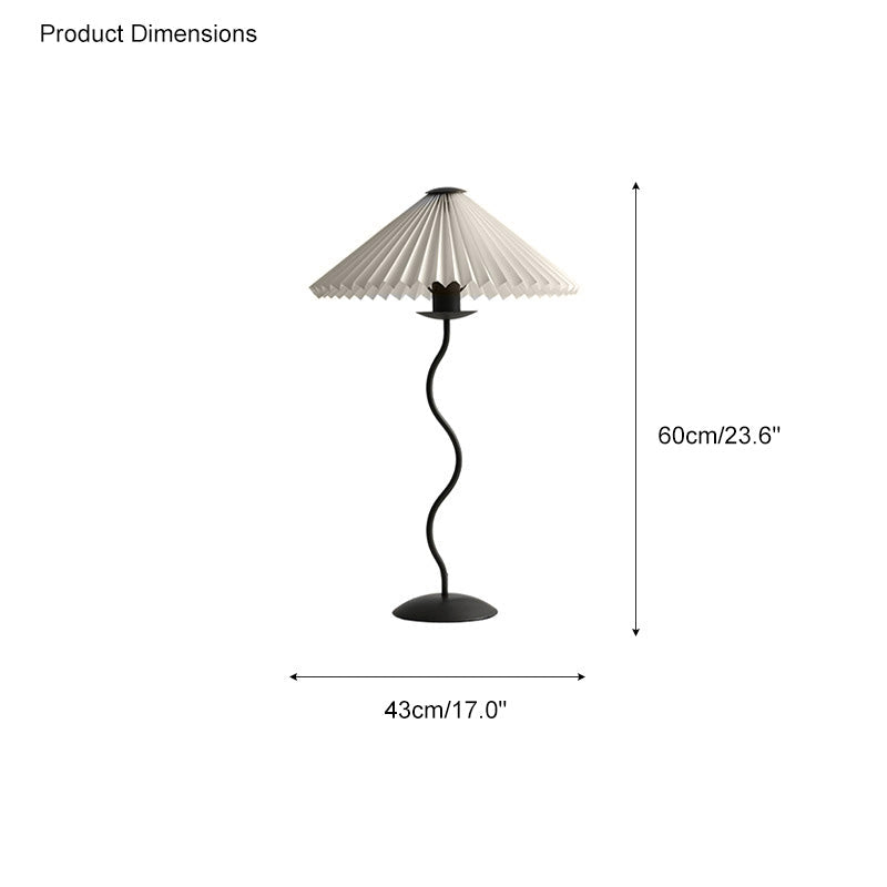 Diff Pleated Squiggle Floor Lamp-DF7011