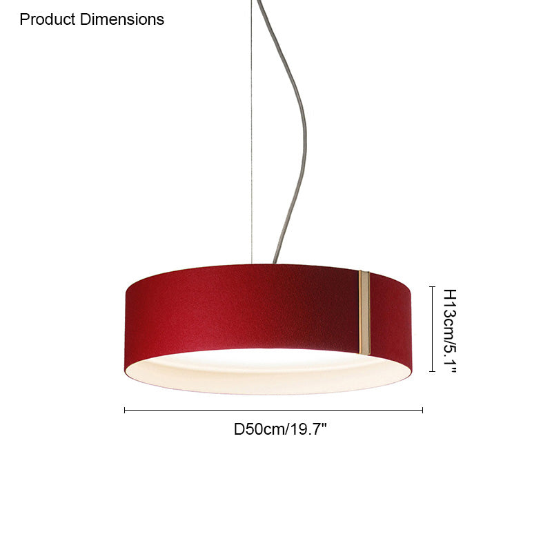 Diff Drum Felt Pendant Light-DF2149