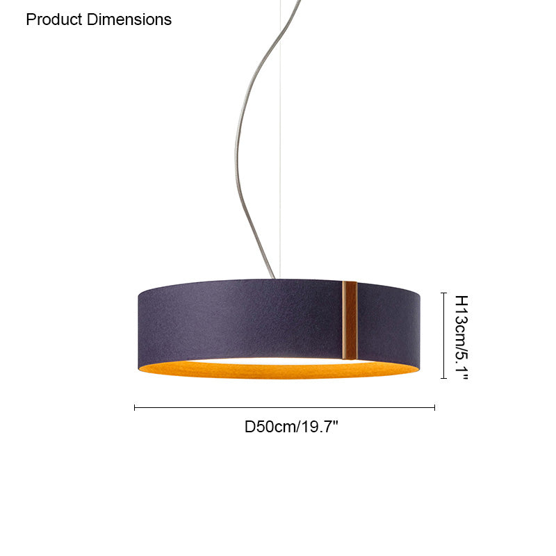 Diff Drum Felt Pendant Light-DF2149