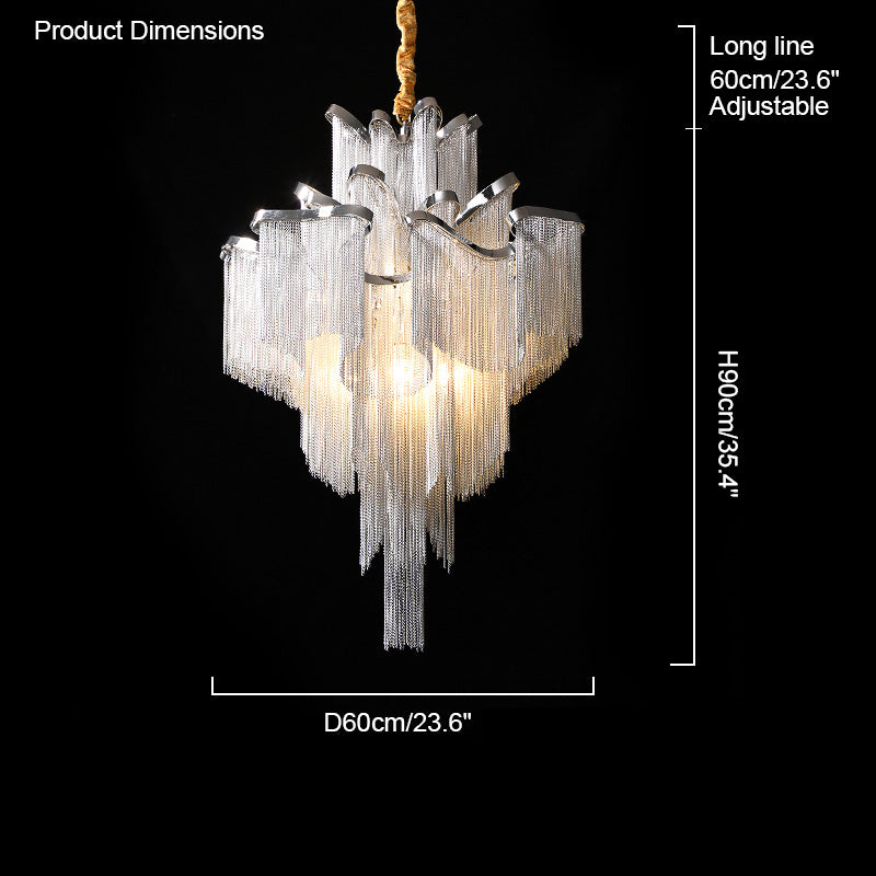 Diff Fringe Tiered Chandelier-DF2079