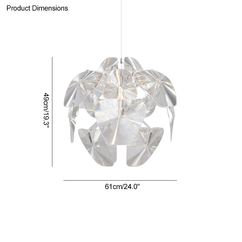 Diff Mirrored Lucite Chandelier-DF2197