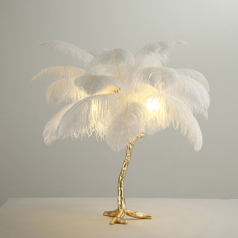 Diff Feather Palm Tree Table Lamp-DF8016