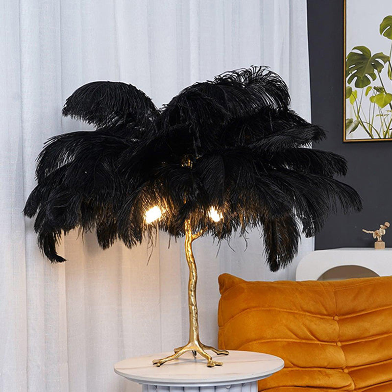 Diff Feather Palm Tree Table Lamp-DF8016