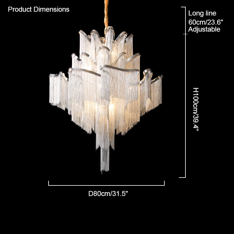 Diff Fringe Tiered Chandelier-DF2079